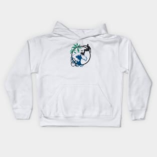 Surfer on d way Kids Hoodie